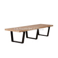 Banc modern de plataforma Nelson de fusta